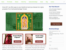 Tablet Screenshot of garbarakshambigai.org